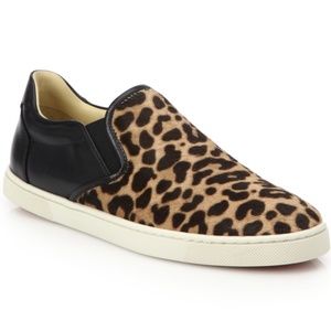 Louboutin Master Key Leopard sneakers
